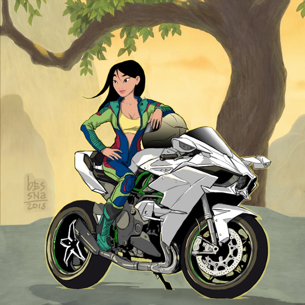 Here's Mulan Looking Absurdly Rad on a Motorcycle