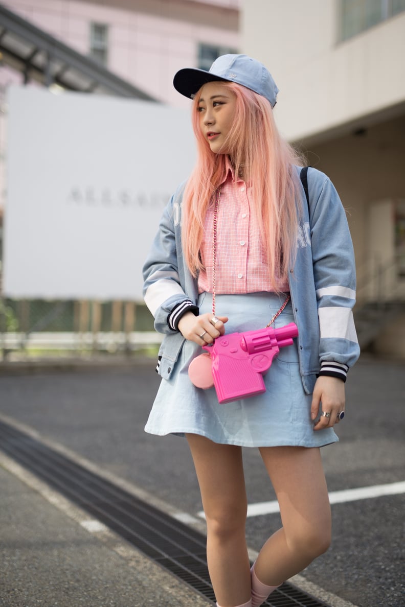 Amp Up a Pale Pastel Look With a Bright Bag