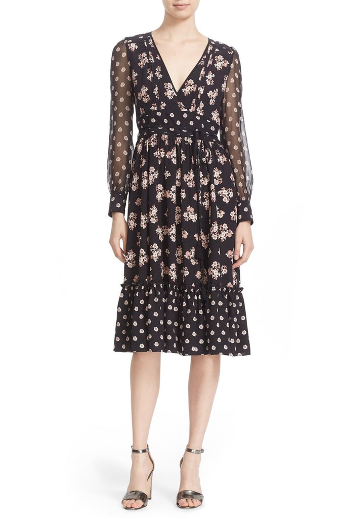 Kate Spade New York ditsy print silk midi dress ($478)