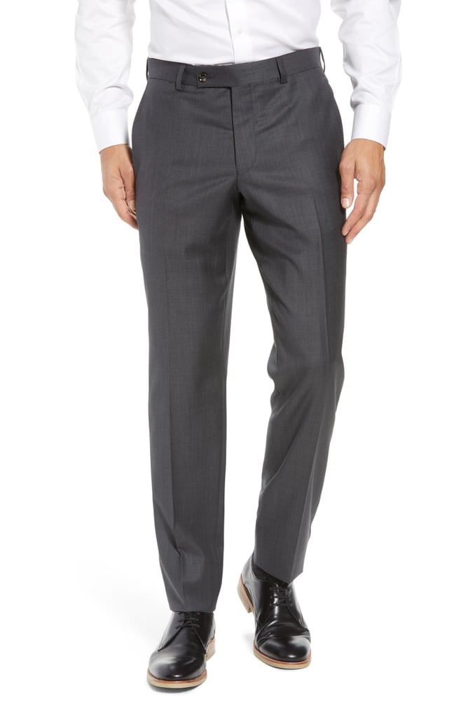 Ted Baker Jefferson Flat Front Wool Dress Pants