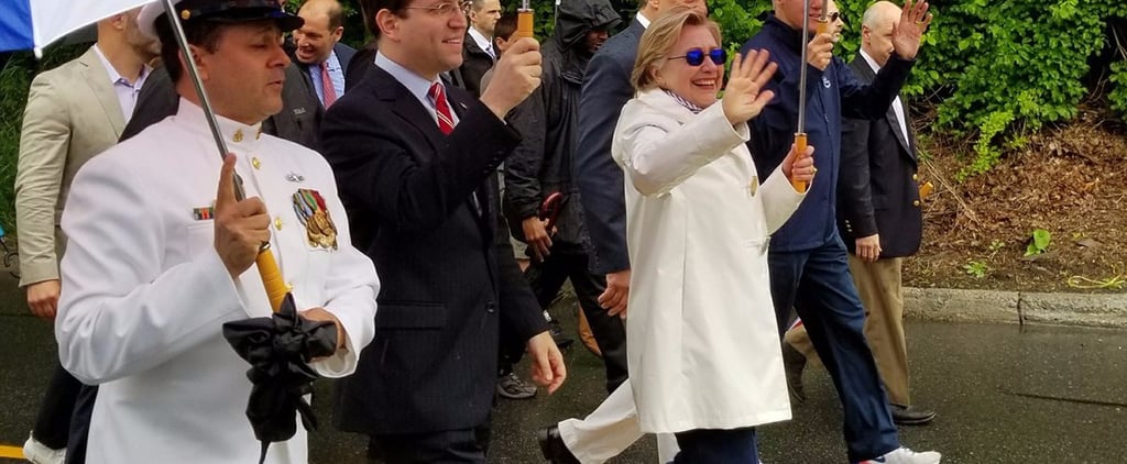 Hillary Clinton's Kenneth Cole Sneakers on Memorial Day