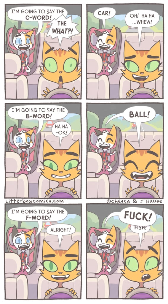 Litterbox Comics on the Kids Saying Curse Words