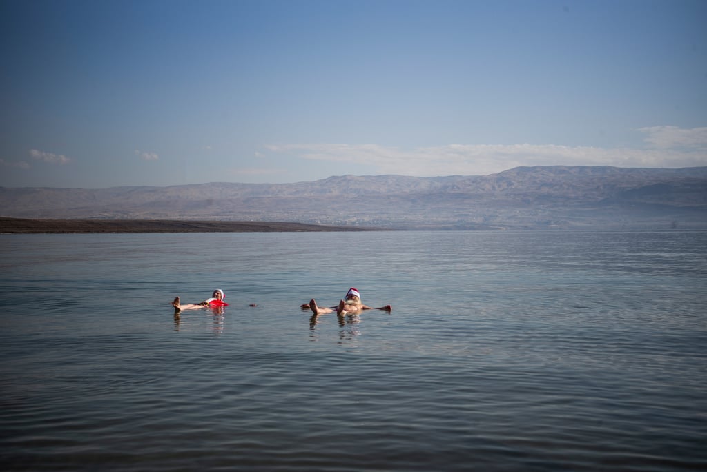 Float in the Dead Sea in Israel