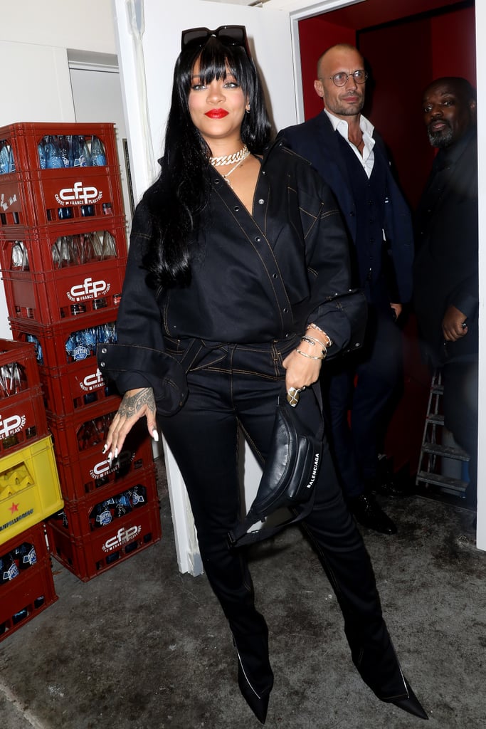 Rihanna's Fringe Haircut at Paris Fashion Week