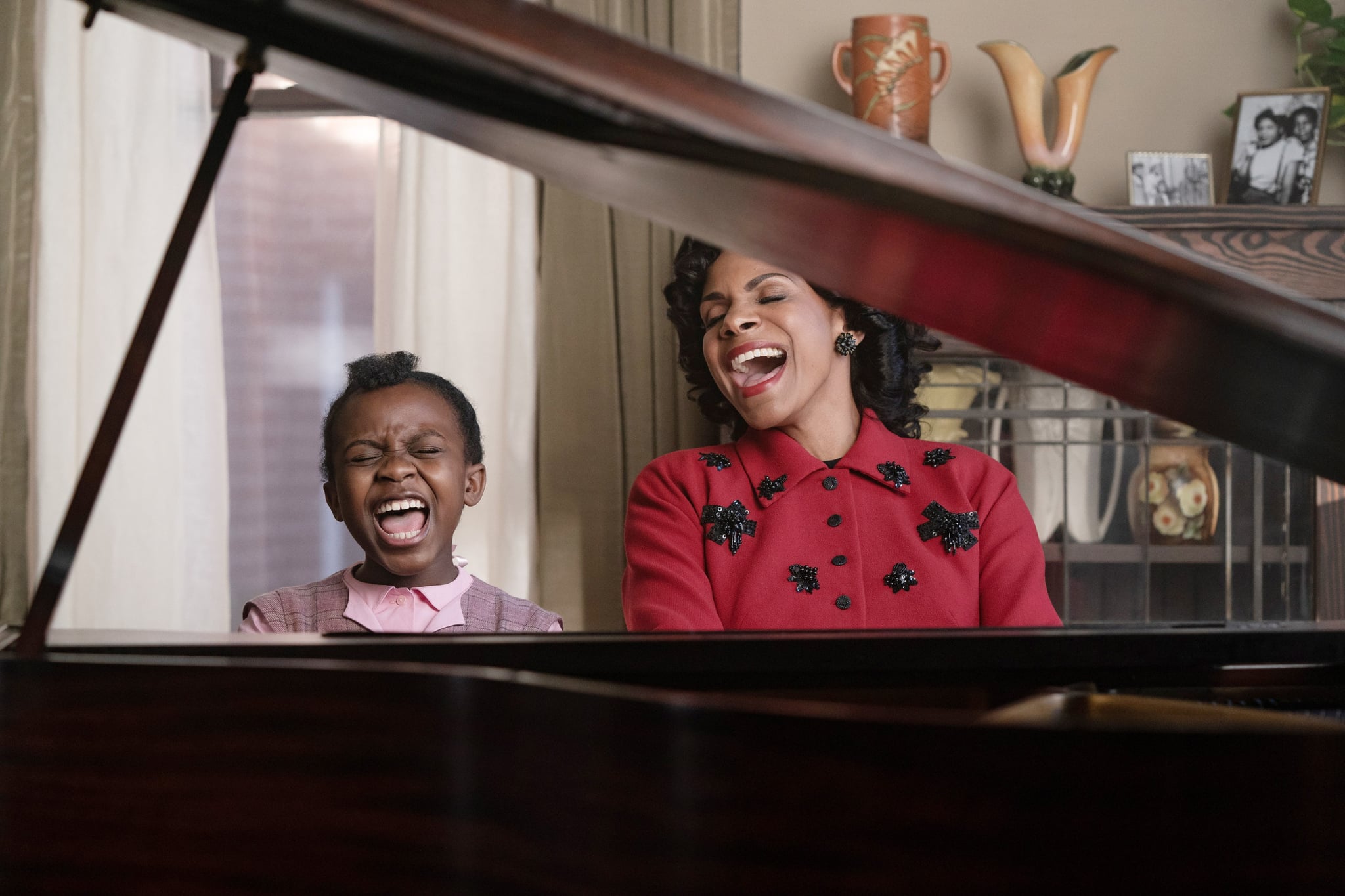 RESPECT, Skye Dakota Turner as young Aretha Franklin, Audra McDonald, 2021.  ph: Quantrell D. Colbert / MGM / Courtesy Everett Collection