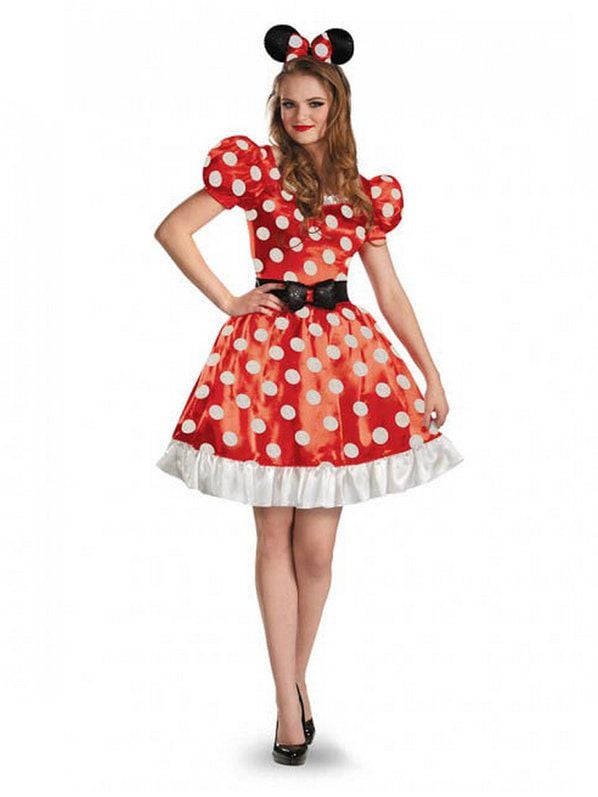 Red Classic Minnie Adult Costume