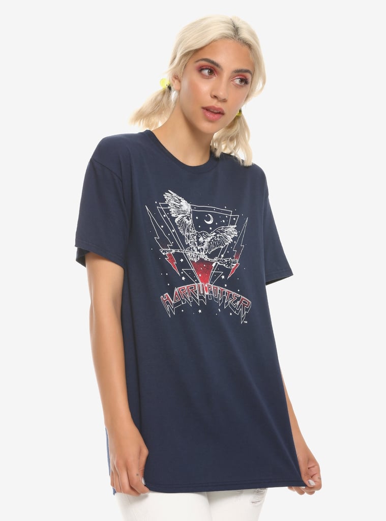 Harry Potter Celestial Owl Metal Girls T-Shirt