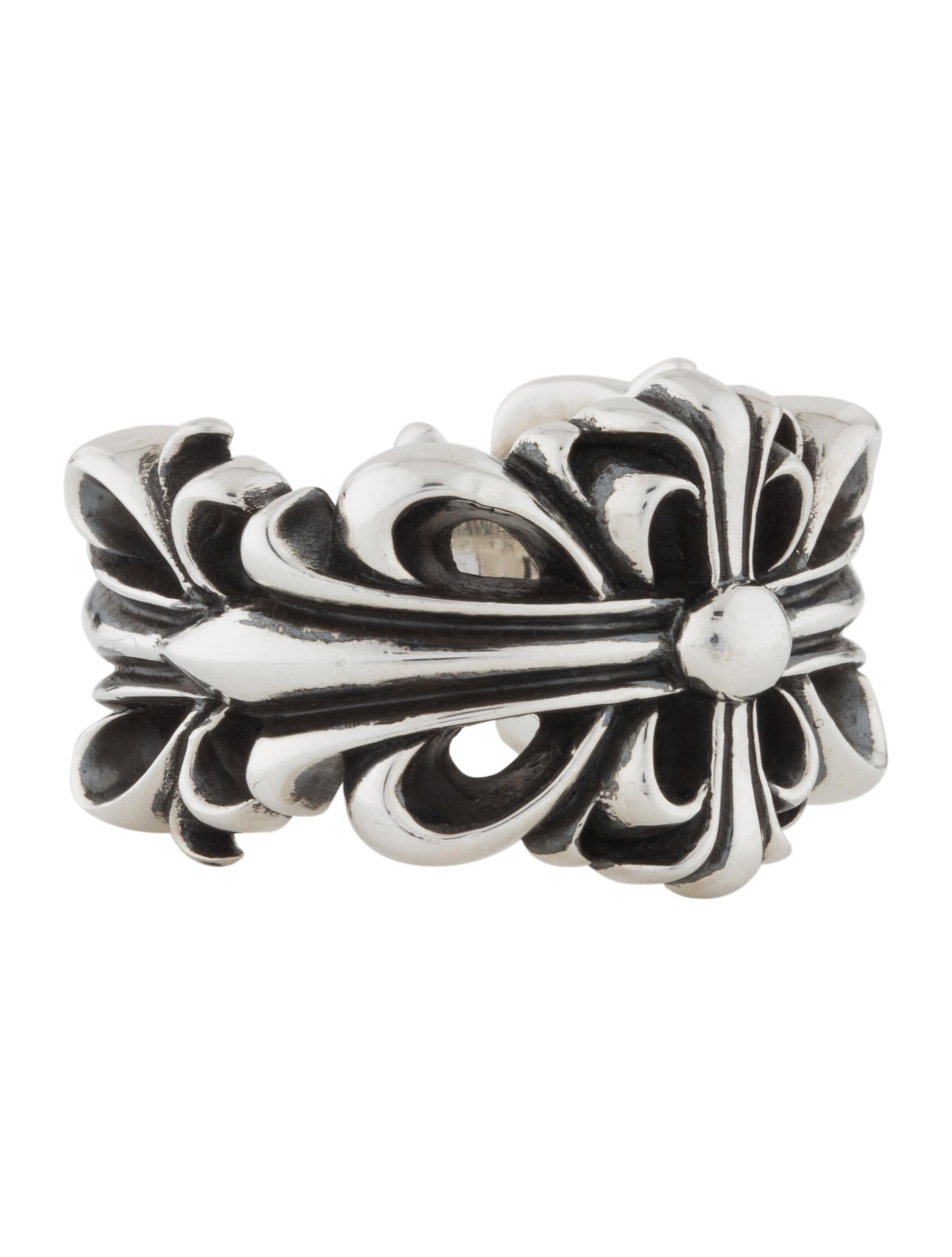 Chrome hearts fleur de lis ring online