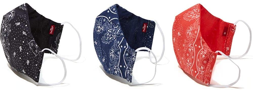 Levi's Re-Usable Bandana Print Reversible Face Mask