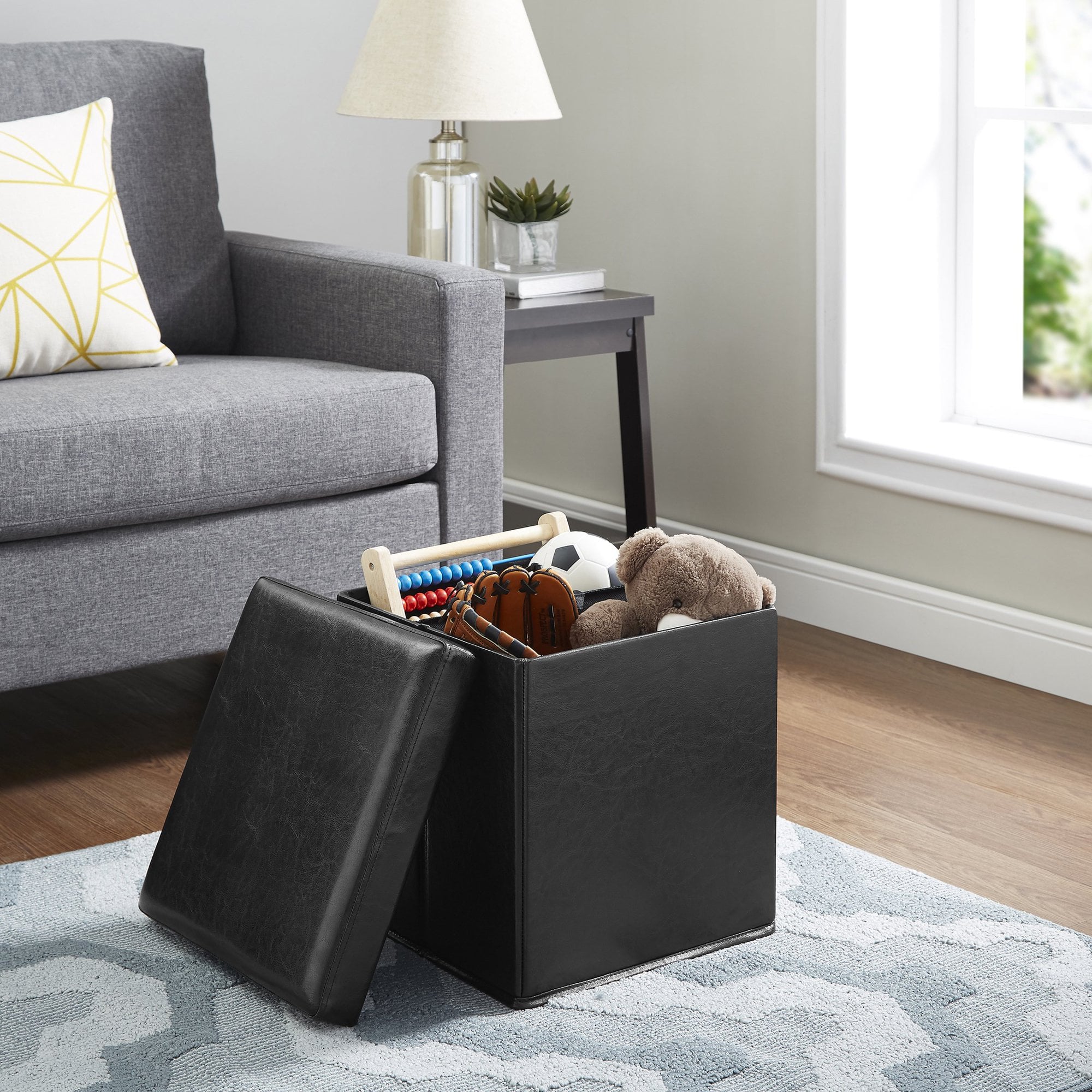 Mainstays Ultra Collapsible Storage Ottoman Add These Dorm