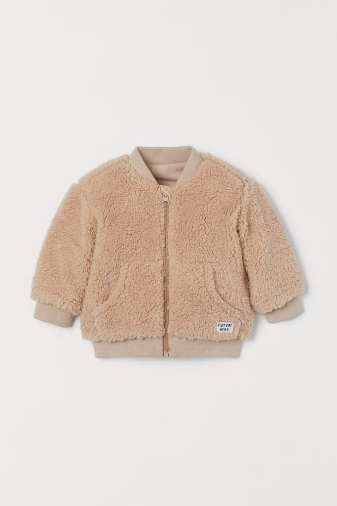 H&M Faux Shearling Bomber Jacket