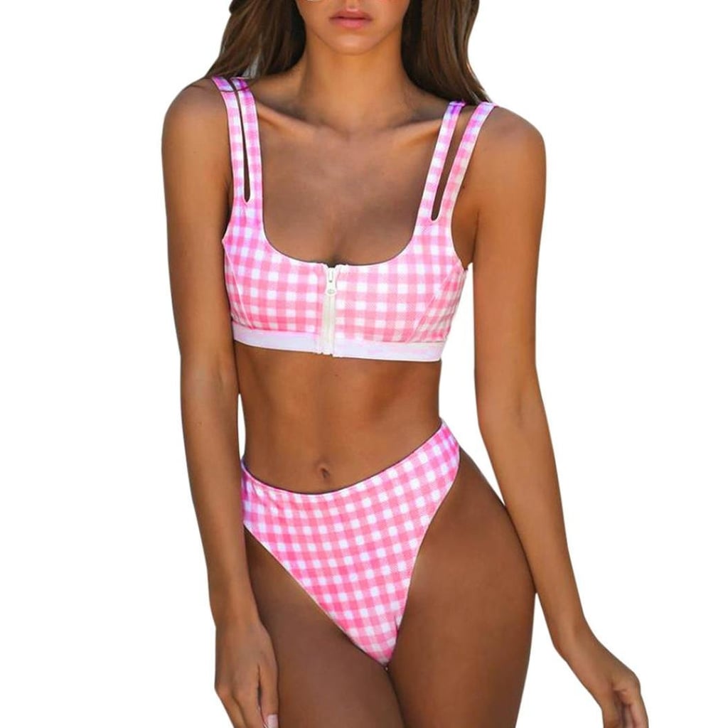 Sukeq Plaid Swimsuit