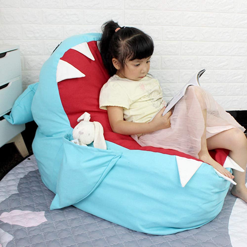 Any kid will love cosying up on the Lmeison Animal Storage Bean Bag Chair ($24).