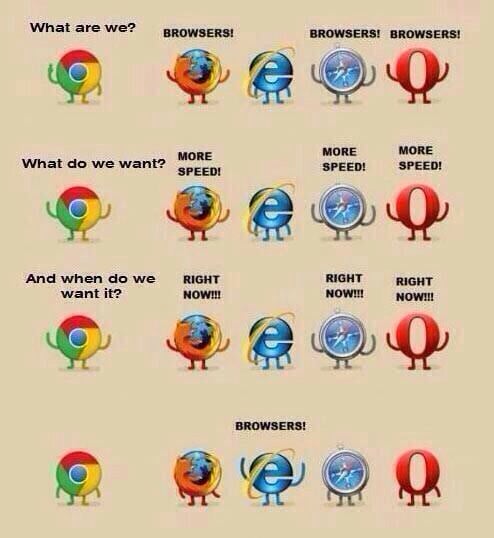 meme explanation: IE is slow as fuck
