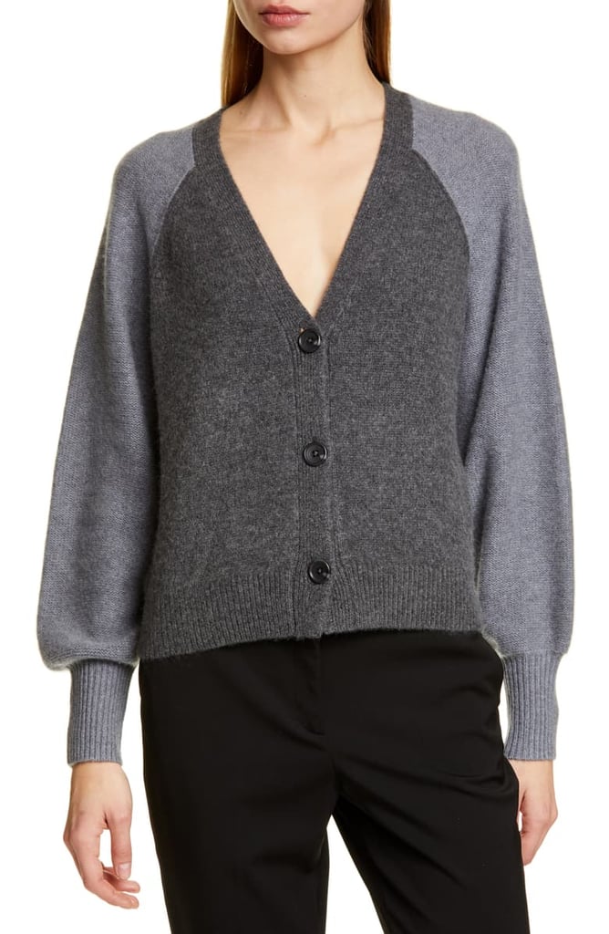 James Perse Colorblock Cashmere Cardigan