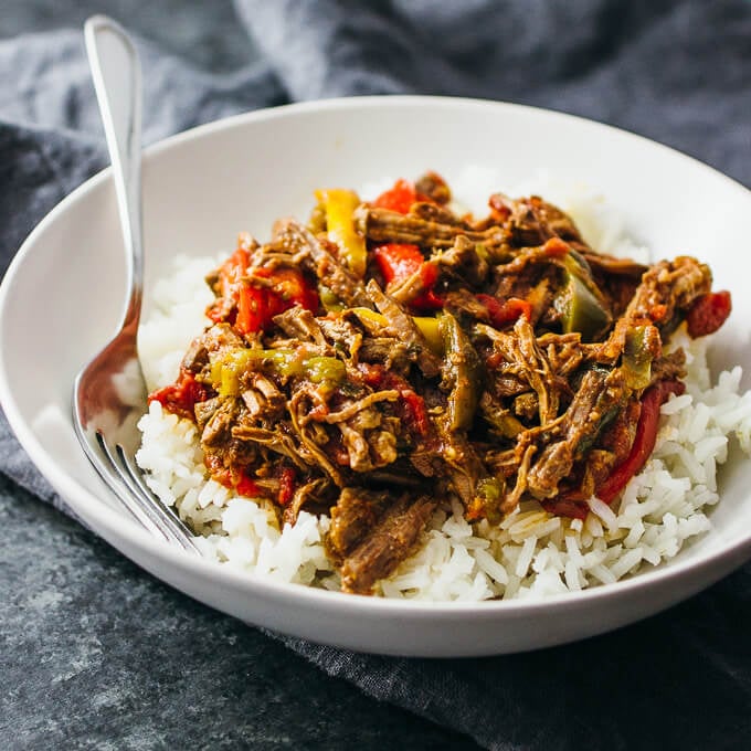 Slow-Cooker Ropa Vieja (Cuban Beef Stew)