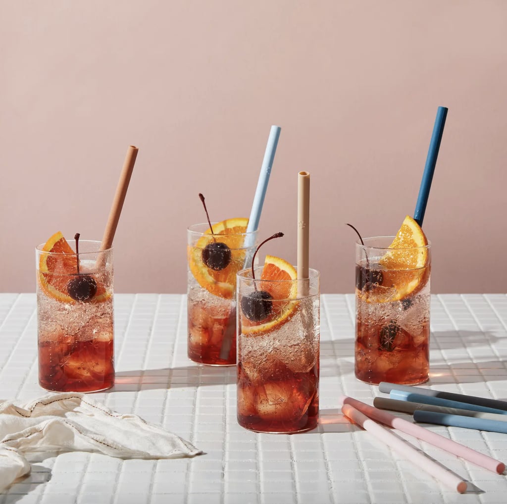 For the Sustainability Specialist: Five Two by Food52 Pack of 10 Silicone Straws & Travel Cases