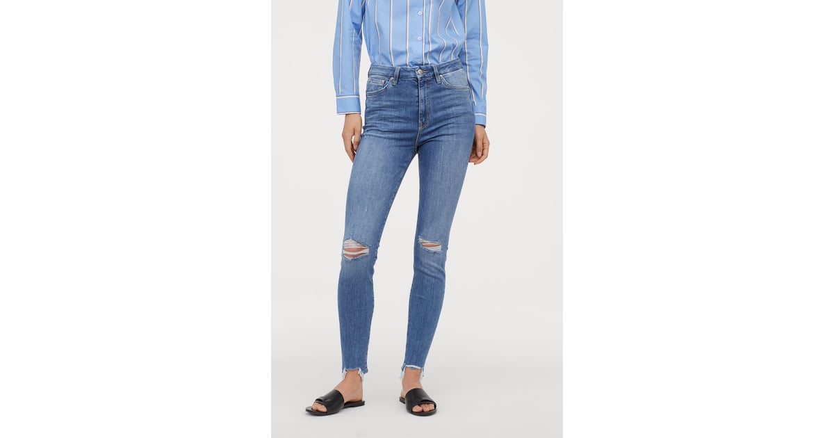 h&m embrace high ankle jeans
