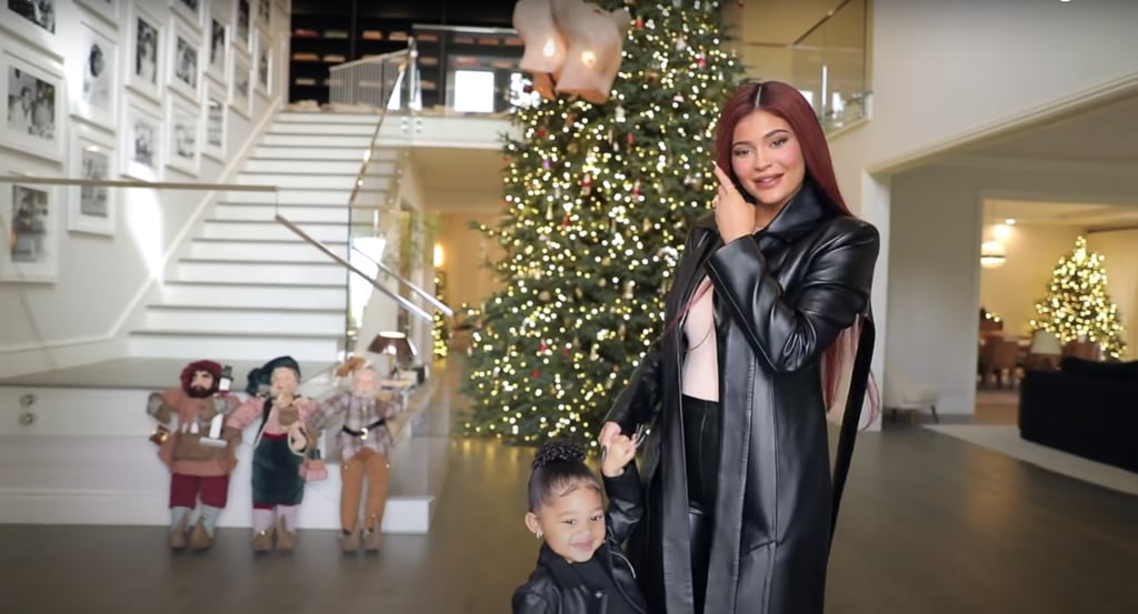 Kylie Began the Tour With a View of the Christmas Tree and Floor Decor at Her Calabasas Home