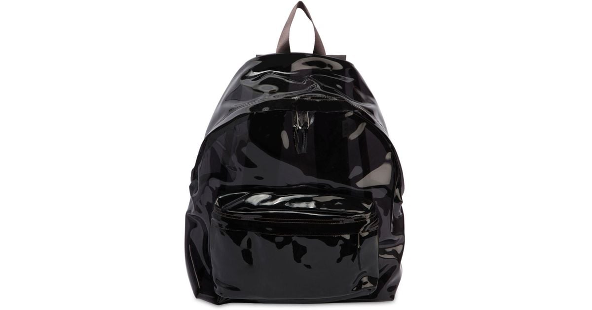 black transparent backpack