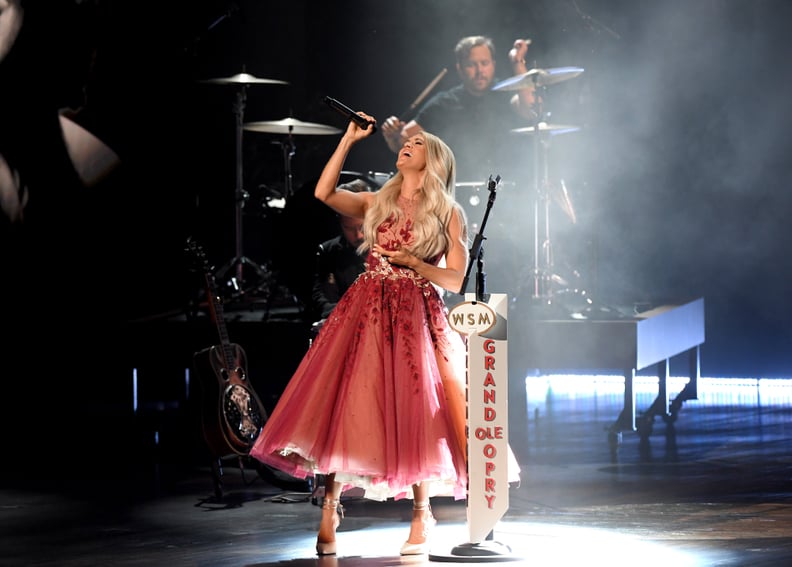 NASHVILLE, TENNESSEE - SEPTEMBER 13: Carrie Underwood performs onstage during the 55th Academy of Country Music Awards at the Grand Ole Opry on September 13, 2020 in Nashville, Tennessee. The 55th Academy of Country Music Awards is on September 16, 2020 w