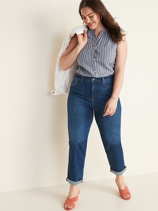 Extra High-Waisted Sky-Hi Straight Jeans