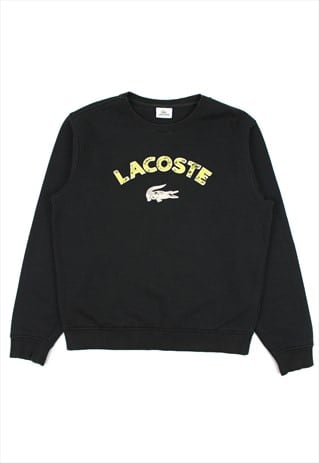 Vintage Black Lacoste Spellout Sweatshirt