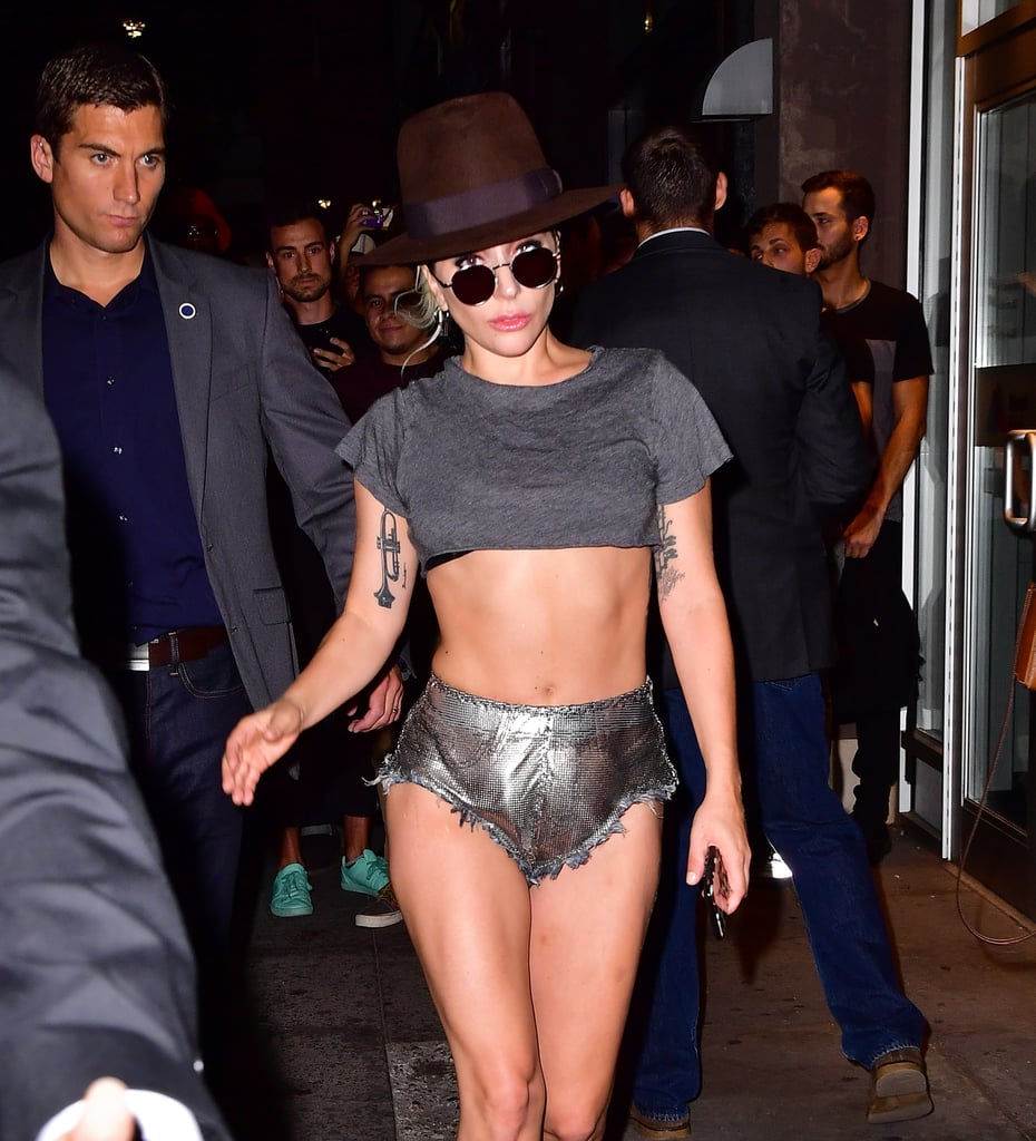 Lady Gaga Wearing Shorts in NYC September 2016