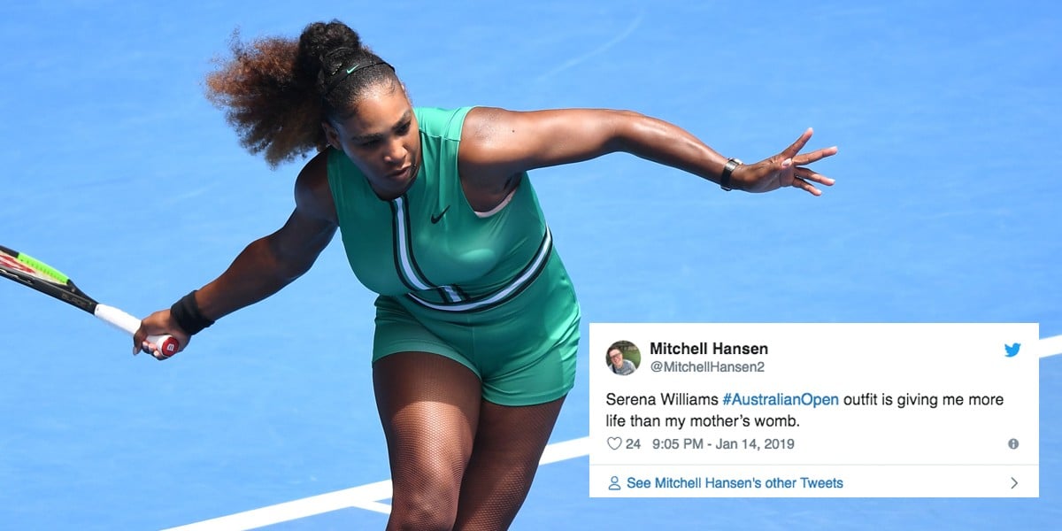 Serena Williams s Green Bodysuit at the Australian Open 2019