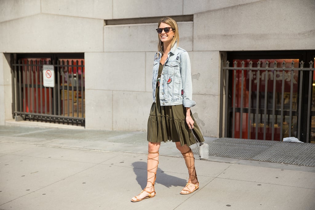 Gladiator Sandals to Meet Your Tunic and Denim Jacket