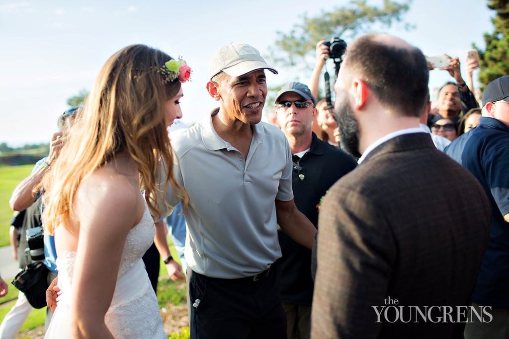 Obama Crashes Wedding in San Diego