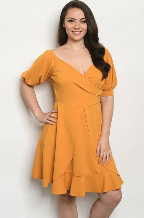 Style Your Curves Plus Fit N Flare Minidress