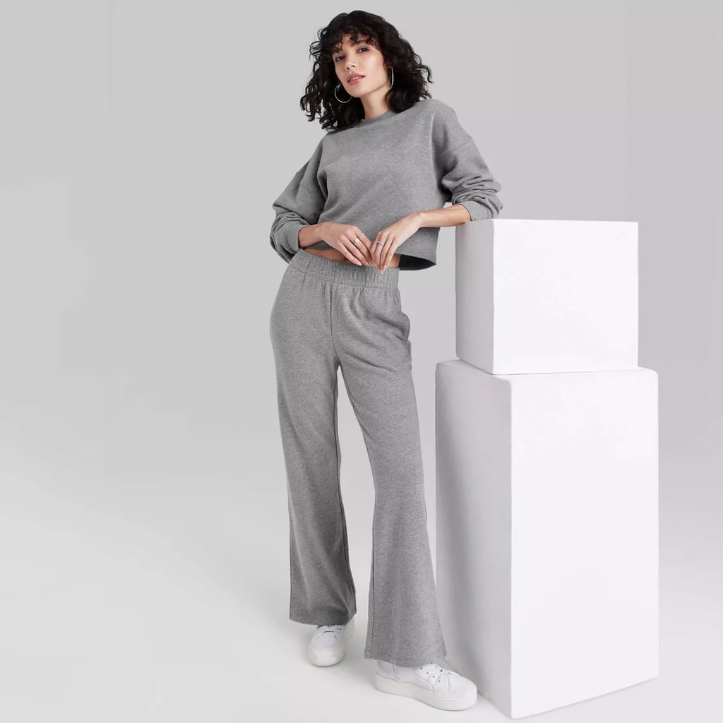 Wild Fable High-Rise Wide Leg French Terry Sweatpants