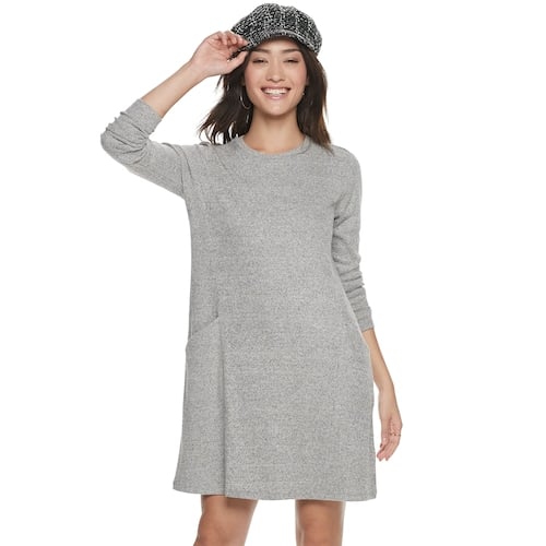 Popsugar Brushed Aline Pocket Shift Dress Cute Dresses For Women