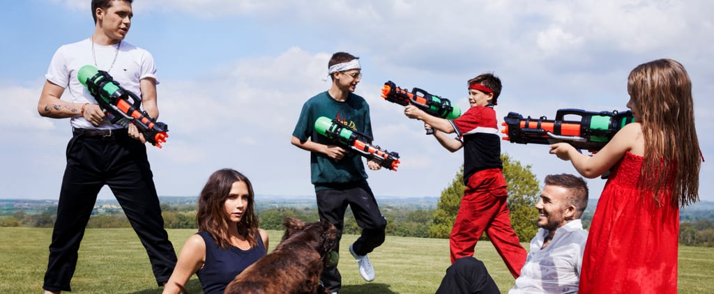 Victoria Beckham and Family British Vogue Cover Oct 2018