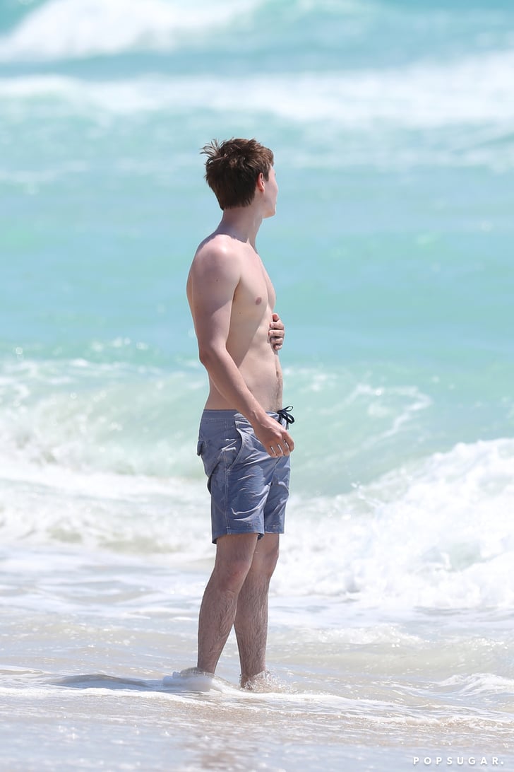 Ansel Elgort Shirtless In Miami Pictures May Popsugar Celebrity Photo