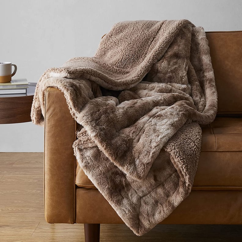 Top-Rated Bedding Product: Amazon Basics Fuzzy Faux Fur Sherpa Throw Blanket