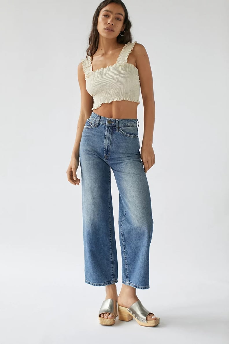 21+ Womens Wide Leg Cropped Jeans