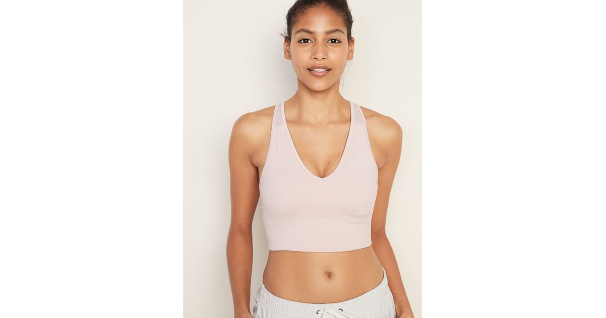 Old Navy Light Support Soft-Brushed Long-Line Racerback Sports Bra, Old  Navy Makes Some Seriously Cute Workout Clothes, and Everything's Under $40