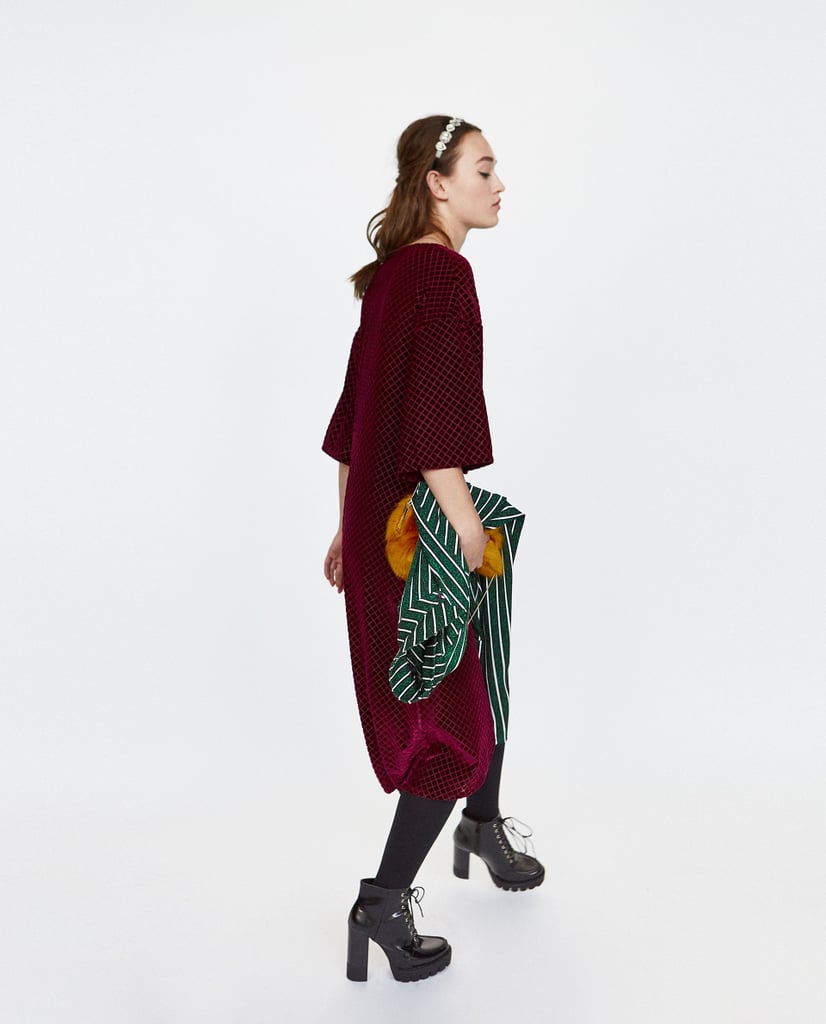 Zara Knotted Velvet Dress
