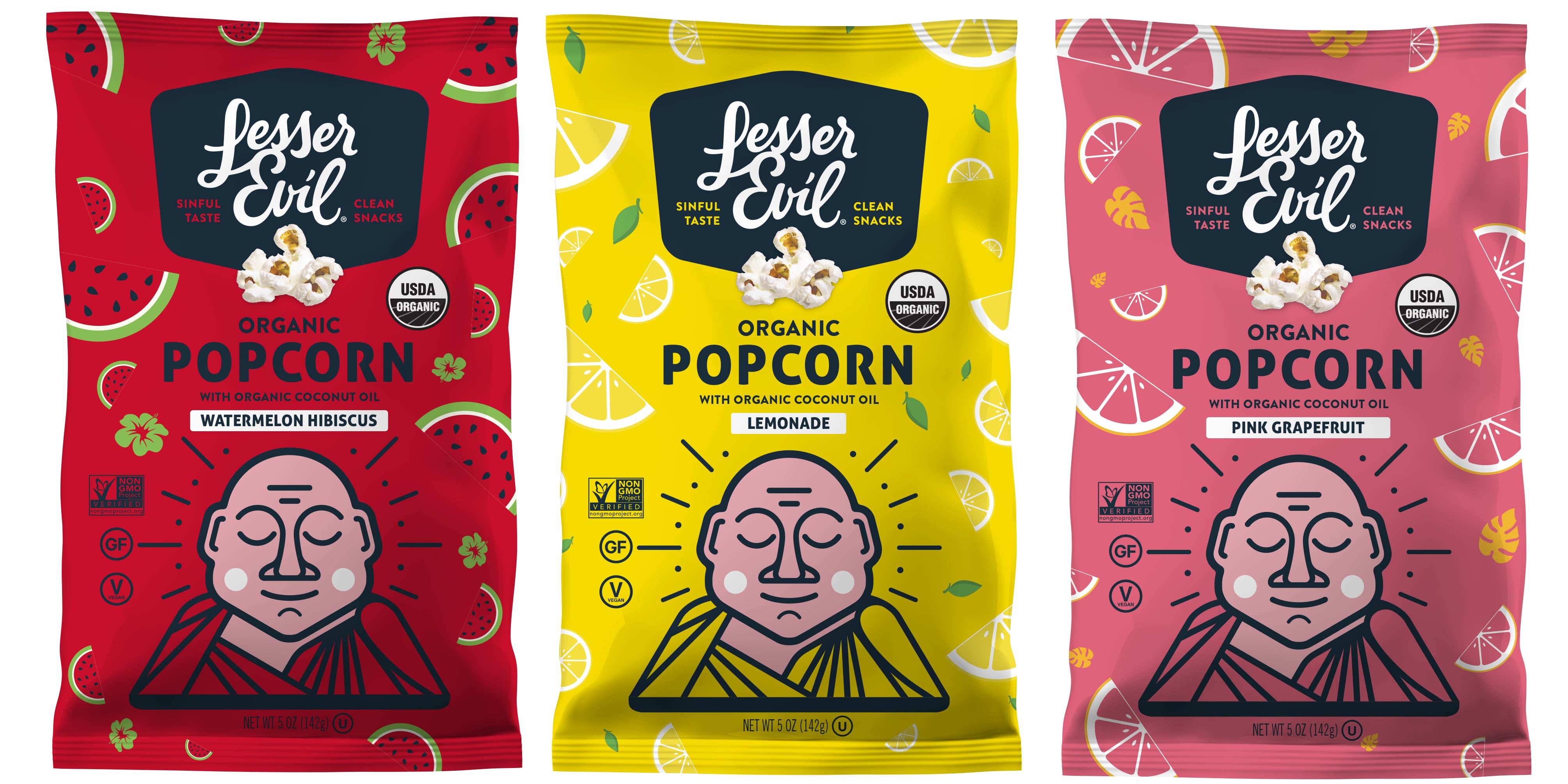 LesserEvil's Lemonade, Grapefruit, and Watermelon Popcorn | POPSUGAR Food