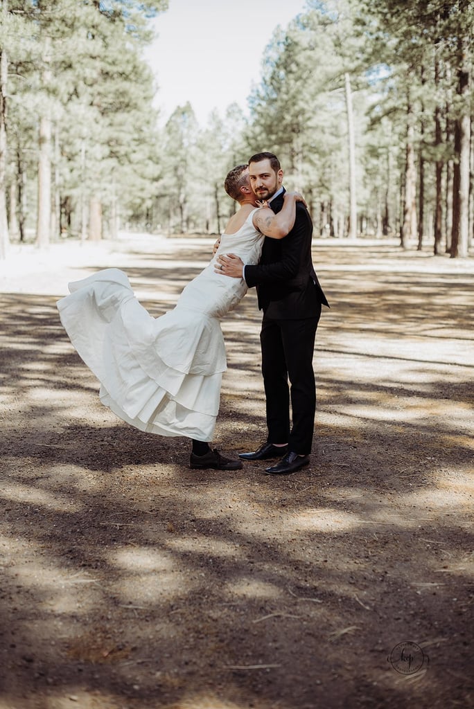 Bride Sends Brother to Her First Look in a Wedding Dress