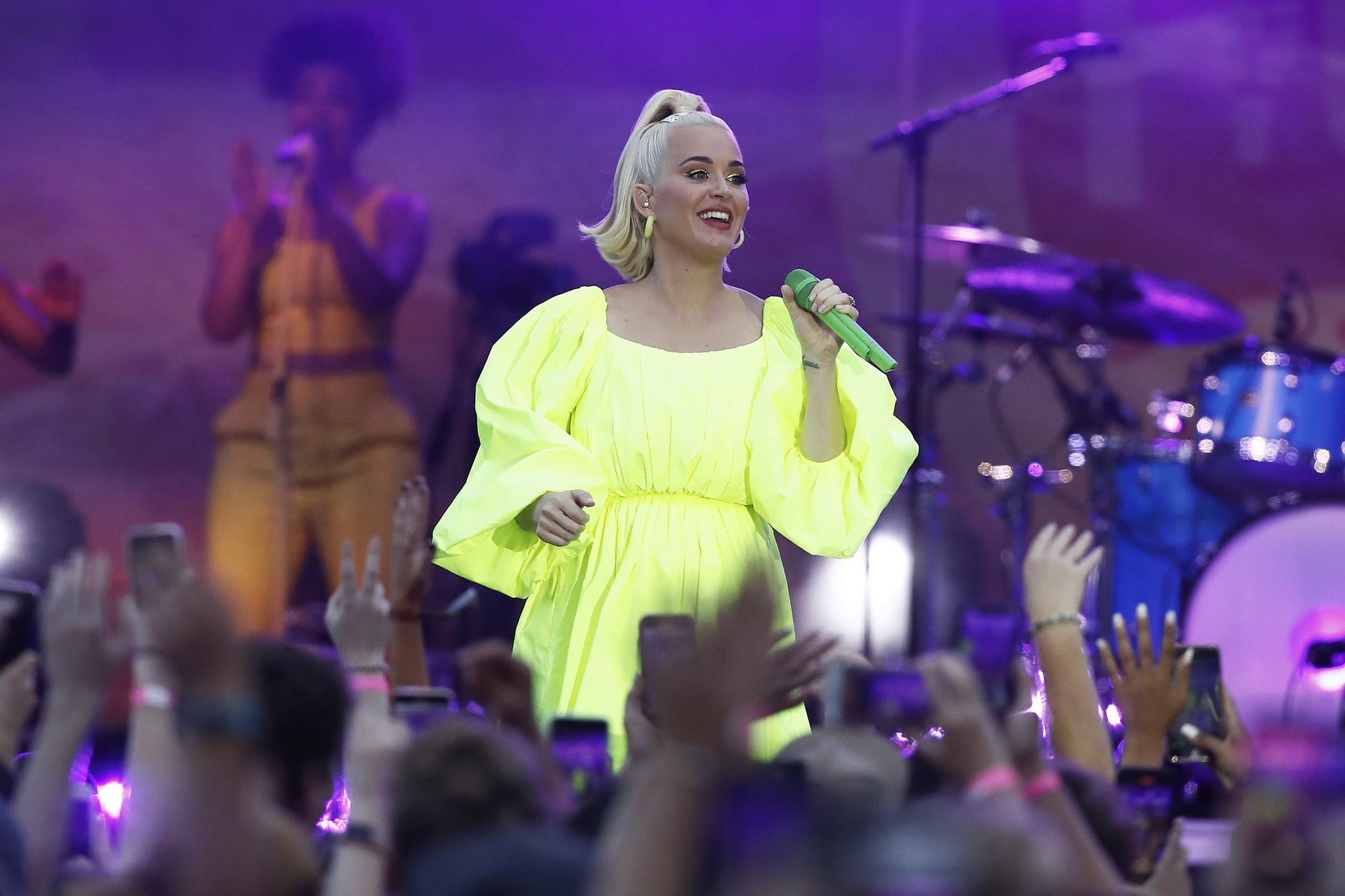 BRIGHT, AUSTRALIA - MARCH 11: Katy Perry performs on March 11, 2020 in Bright, Australia. The free Fight On concert was held for for firefighters and communities recently affected by the devastating bushfires in Victoria. (Photo by Daniel Pockett/Getty Images)