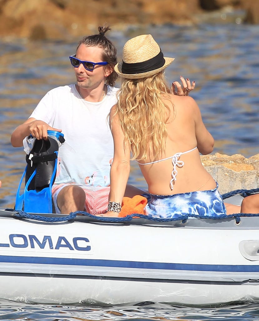 Kate Hudson in a Bikini With Matt Bellamy in Ibiza 2014