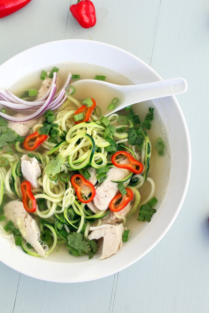 Chicken Pho Courgette Noodle Soup