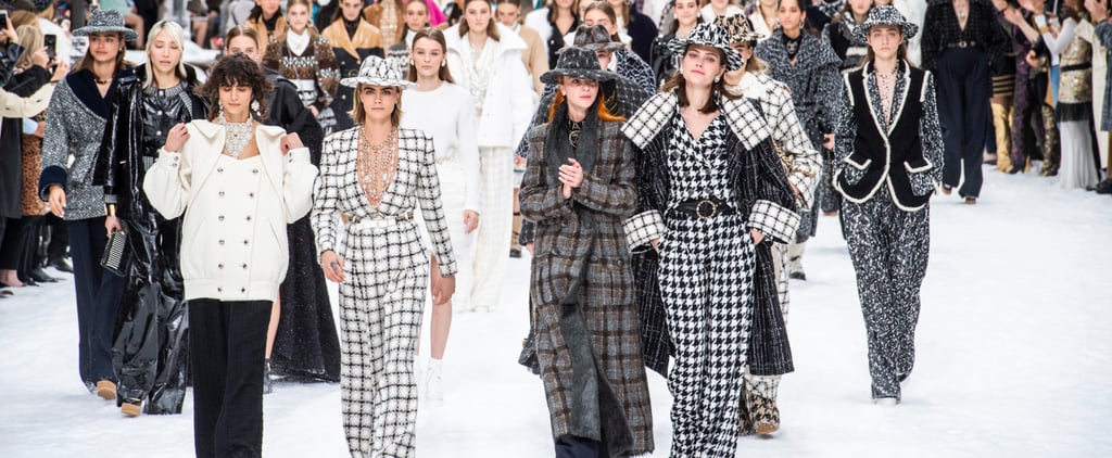 Chanel Models Stepped Out in Paris For Karl Lagerfeld's Final Show