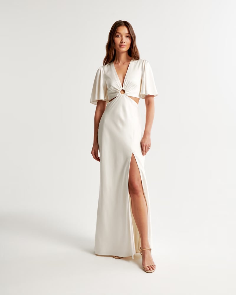 An Angel Sleeve Cutout Gown For the Bride