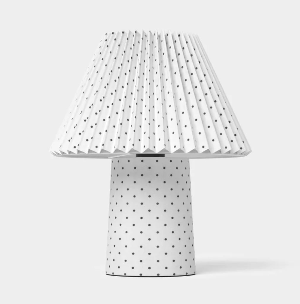Room Essentials Trend Pleated Double Shade Small Dot White