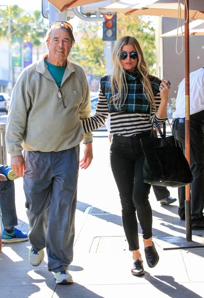 Fergie and Her Dad Out in LA December 2015