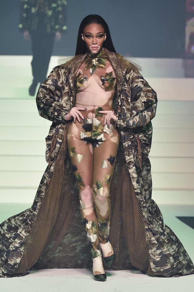 Winnie Harlow on the Jean Paul Gaultier Runway